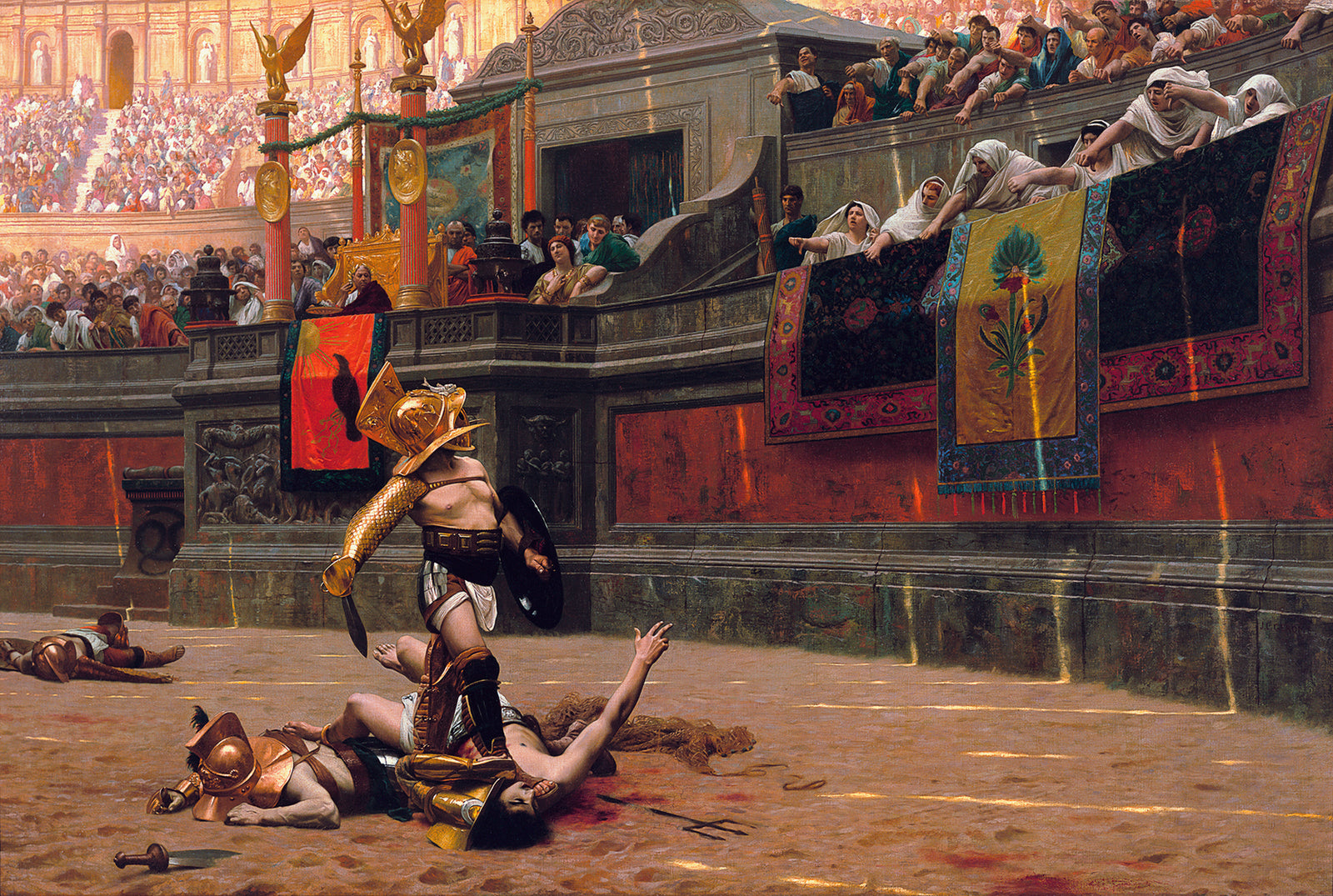 Pollice Verso by Jean-Leon Gerome, 1872, full painting