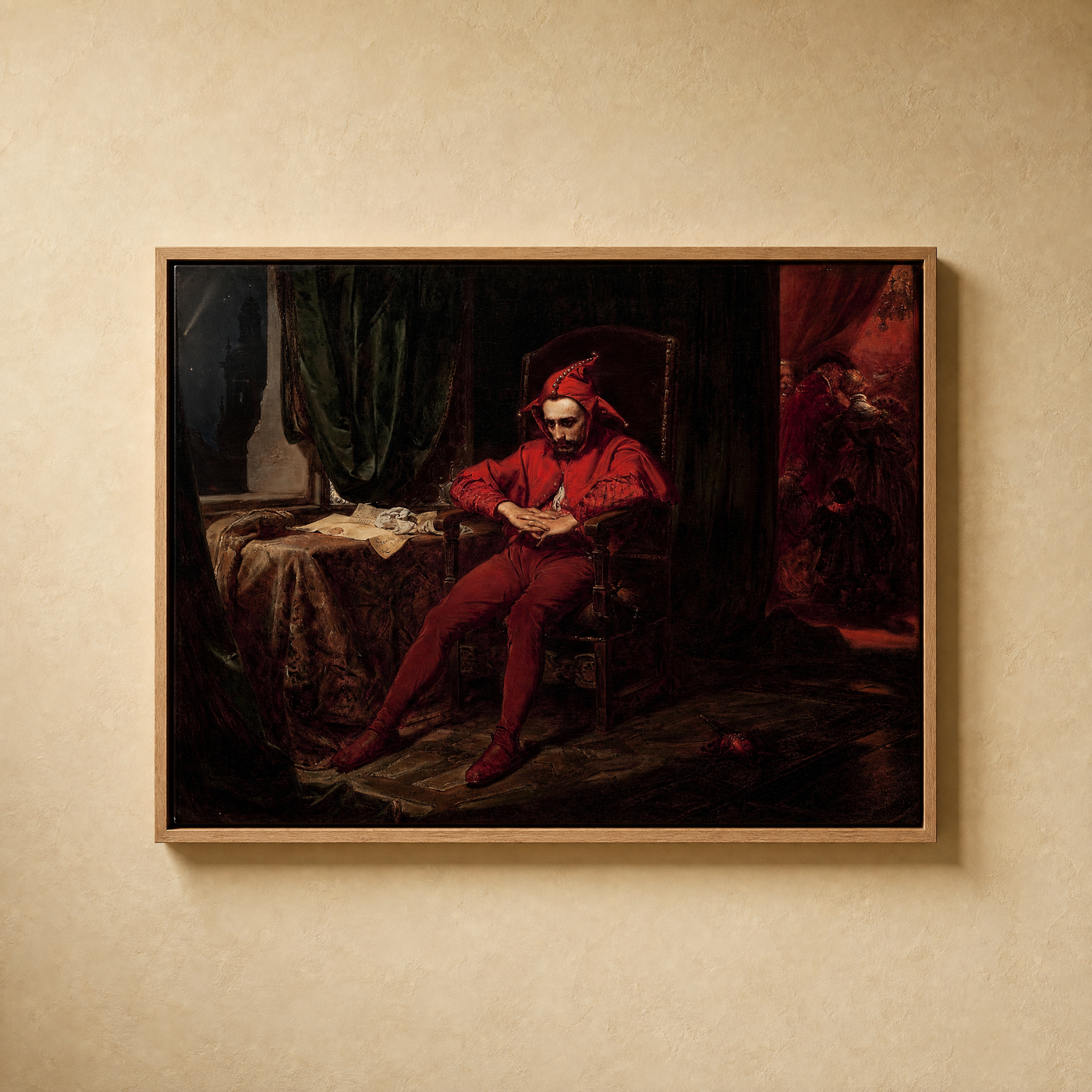 Stanczyk 1862 canvas in oak floating frame
