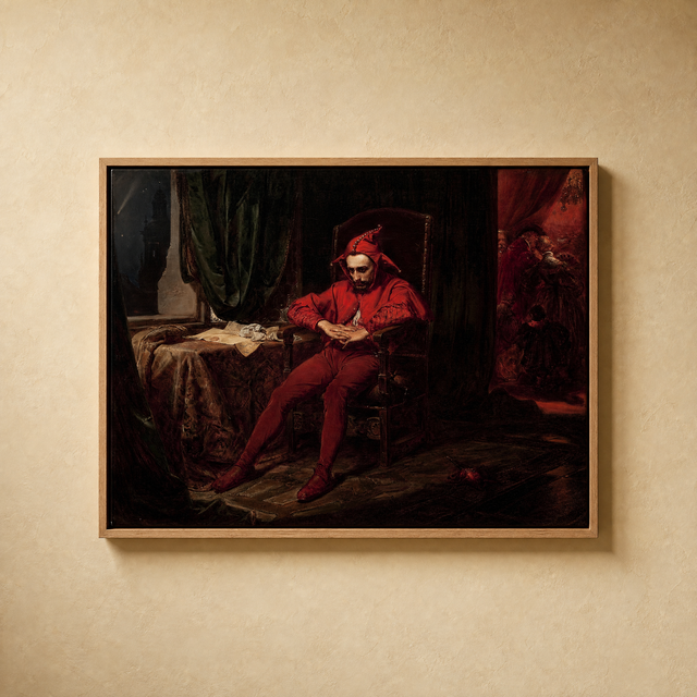 Stanczyk 1862 canvas in oak floating frame