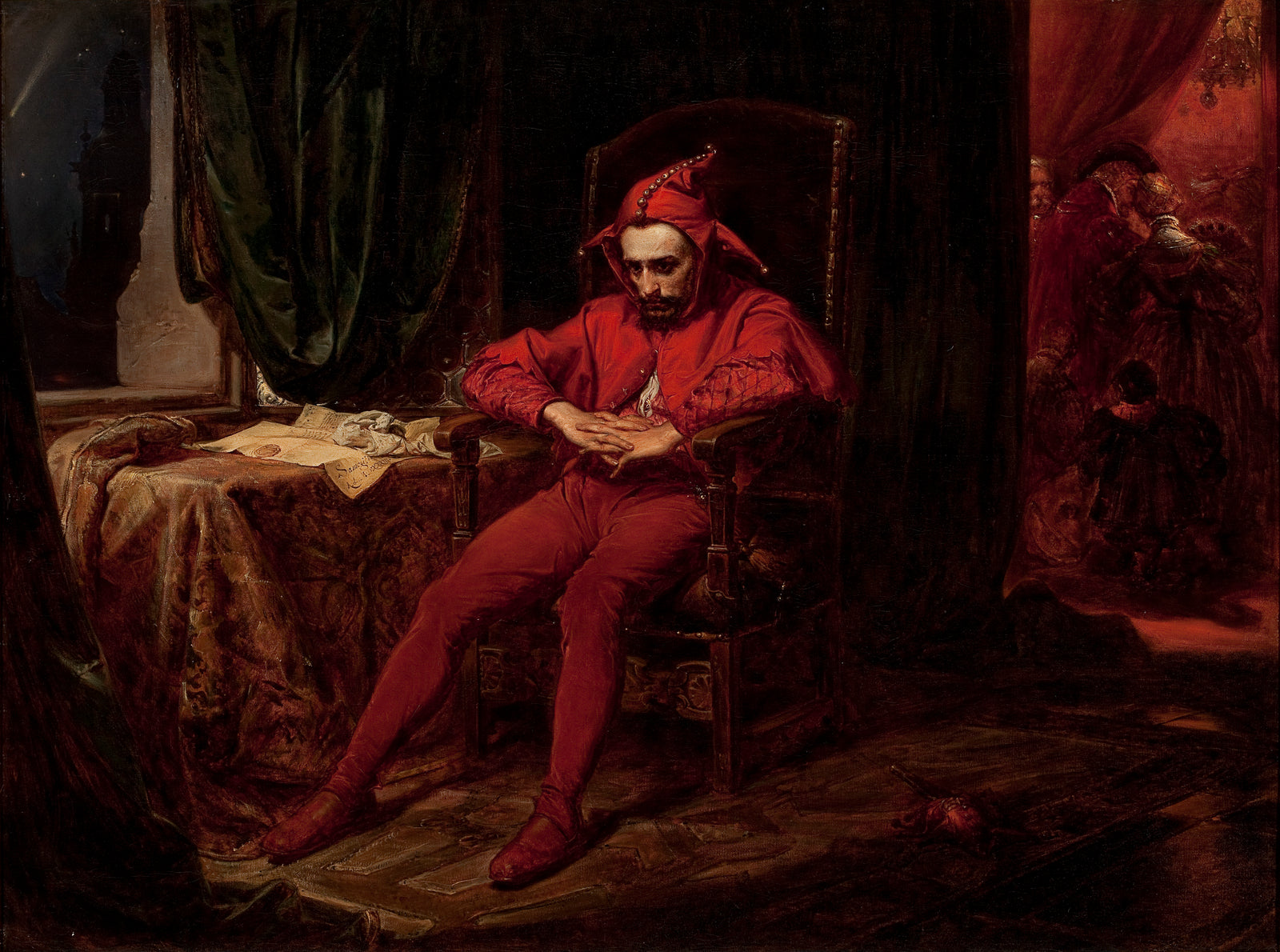 Stanczyk by Jan Matejko, 1862, full painting