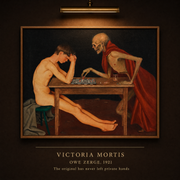 Museum placard: Victoria Mortis, Owe Zerge, 1921